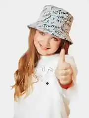 Серый панама детская, для девочки и мальчика, хлопок, 3-9 лет, яркие цвета