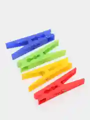 Набор пластиковых прищепок бельевых, 16 штук, цвет микс