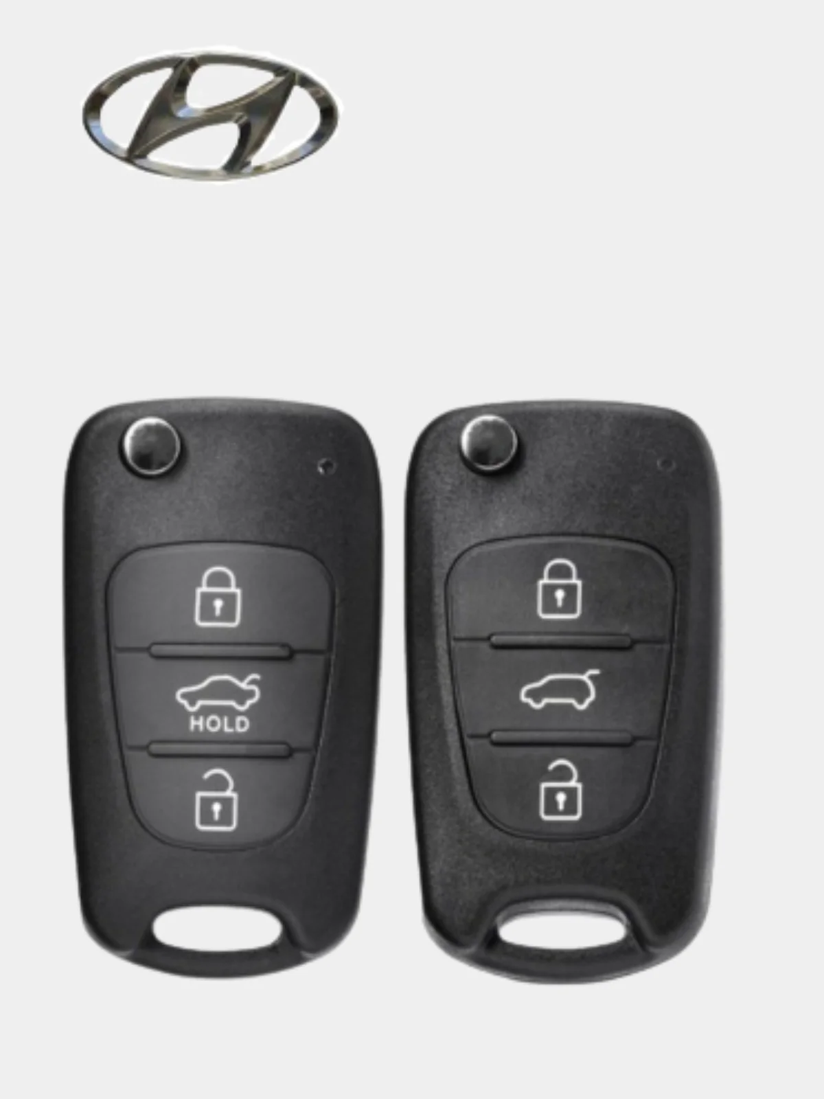 Белый корпус выкидного ключа Хундай/Хендай/Hyundai/Elantra/Элантра/Солярис / I30 IX35 Solaris
