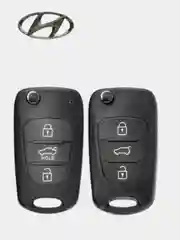 Белый корпус выкидного ключа Хундай/Хендай/Hyundai/Elantra/Элантра/Солярис / I30 IX35 Solaris