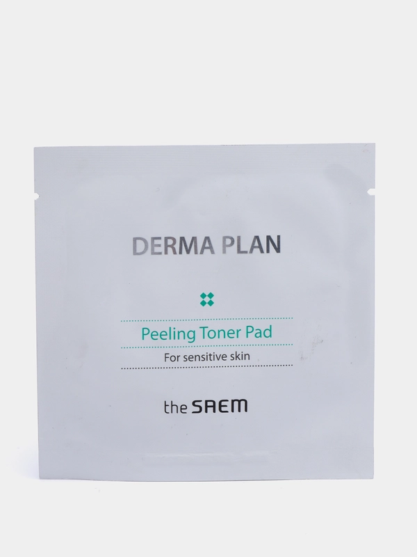 Пилинг - пэды тонизирующие очищающие THE SAEM Derma Plan Peeling Toner Pad, 7 г * 3 шт