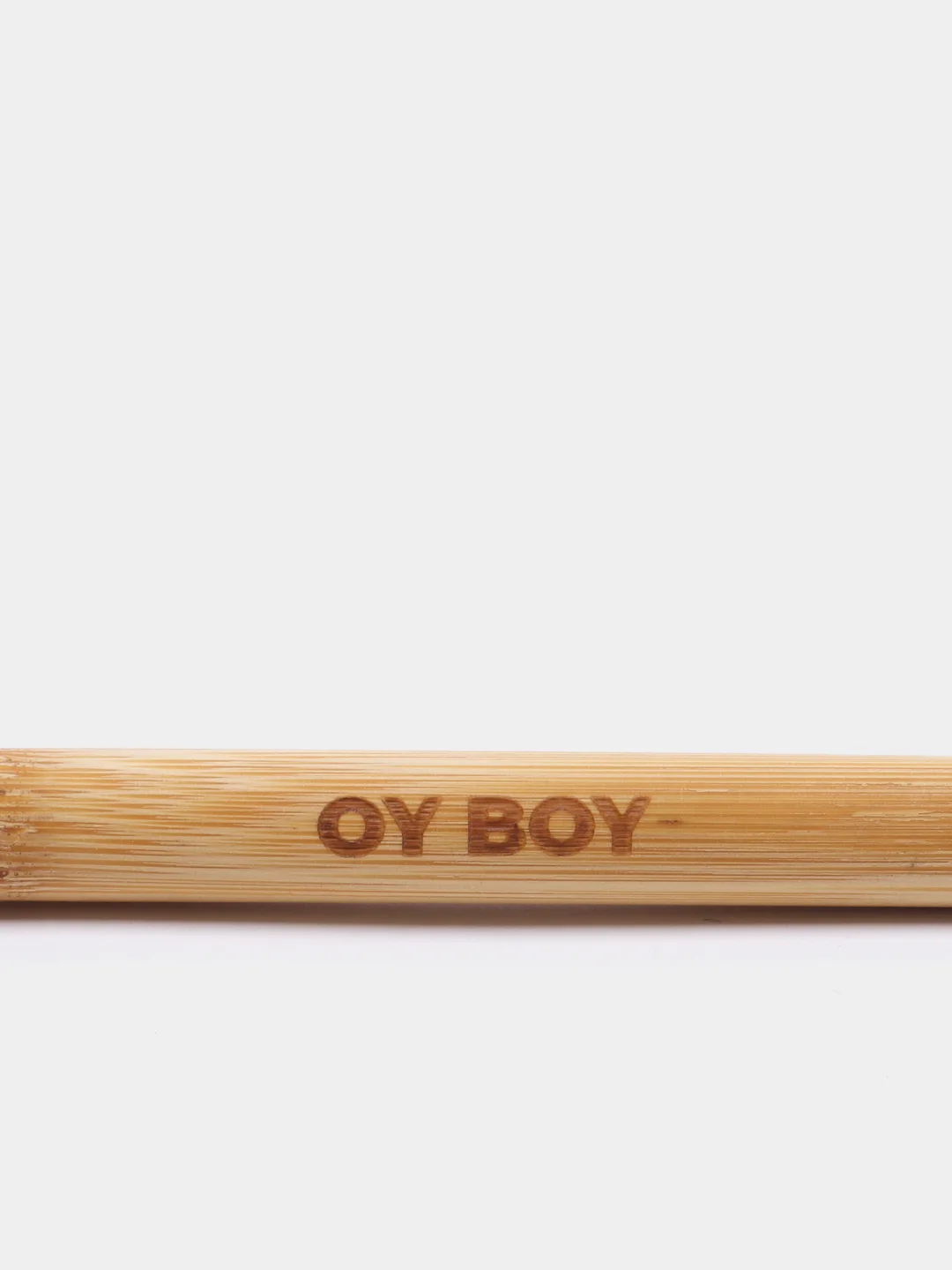 Зубная щетка бамбук "OY BOY", 1 шт., средняя жесткость, белая щетина, MPL122
