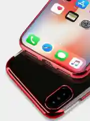 Красный прозрачный чехол на iPhone 6s 7 8 Plus + SE 20 X XS XR 11 Pro Max 12 для айфон