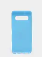 Голубой чехол Samsung Galaxy S10, Самсунг Галакси С10 силиконовый цветной матовый