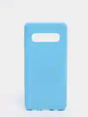 Голубой чехол Samsung Galaxy S10, Самсунг Галакси С10 силиконовый цветной матовый