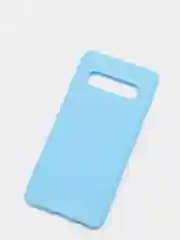 Голубой чехол Samsung Galaxy S10, Самсунг Галакси С10 силиконовый цветной матовый