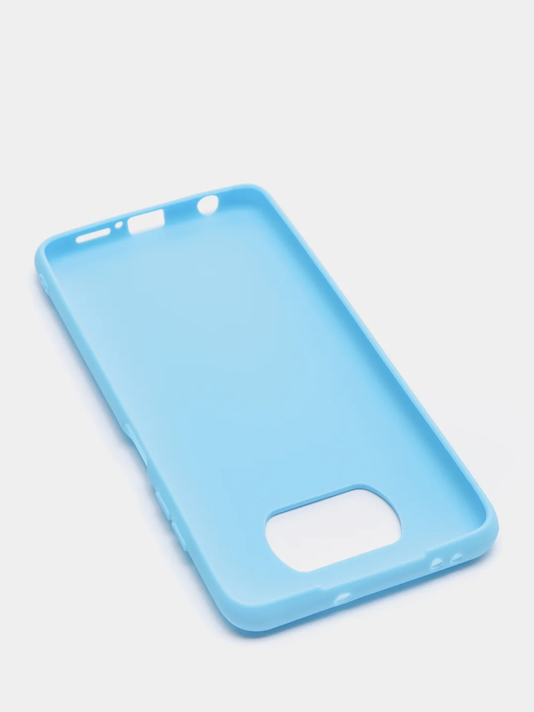 Голубой чехол Xiaomi Poco X3 (NFC) / X3 Pro, силиконовый, цветной, матовый
