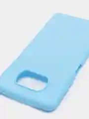 Голубой чехол Xiaomi Poco X3 (NFC) / X3 Pro, силиконовый, цветной, матовый