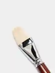 Кисть художественная профессиональная BRAUBERG ART "CLASSIC", щетина, овальная, № 36, длинная ручка, 200741