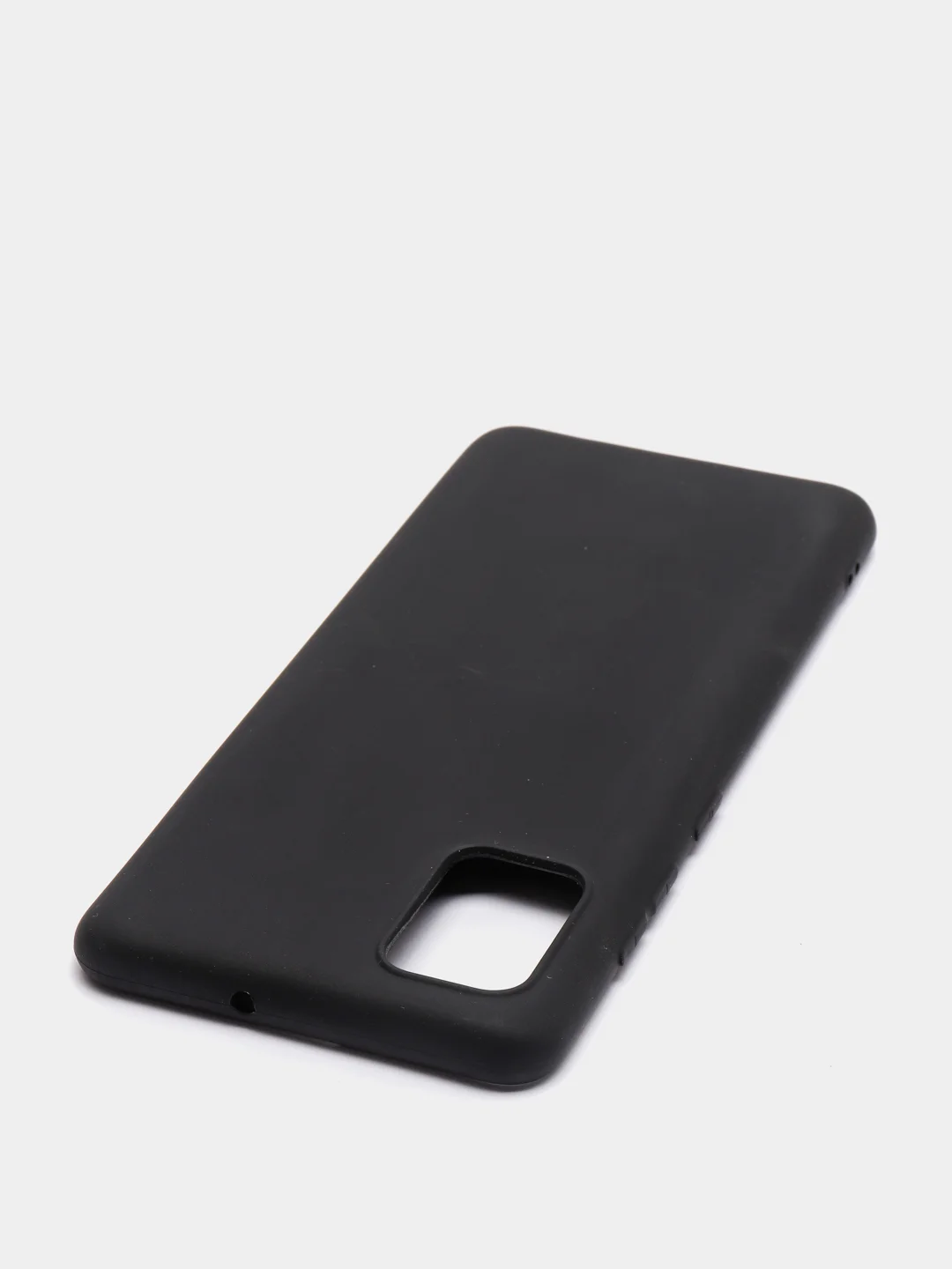 Черный силиконовый чехол для Samsung Galaxy A51 (SM-A515F) (Самсунг Галакси А51), прозрачный