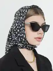 Черный женский платок