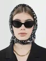 Черный женский платок