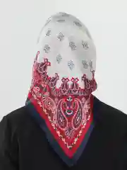 Багровый женский платок