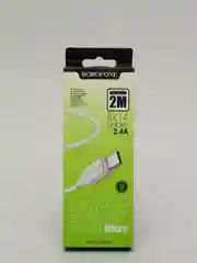 Кабель зарядный Borofone BX14 Micro-USB для android до 2,4 А 1/2/3 метра