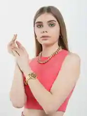 Золотой женские наручные часы, 3 цвета