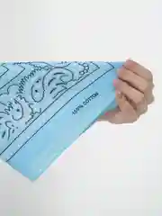 Голубой бандана с классическим принтом/балаклава/бафф/повязка на шею/с узором /на голову/унисекс