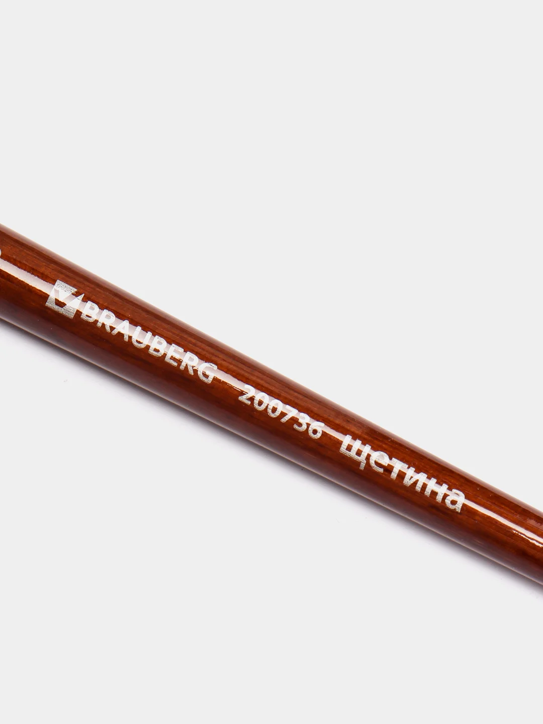 Кисть художественная профессиональная BRAUBERG ART "CLASSIC", щетина, овальная, № 20, длинная ручка, 200736