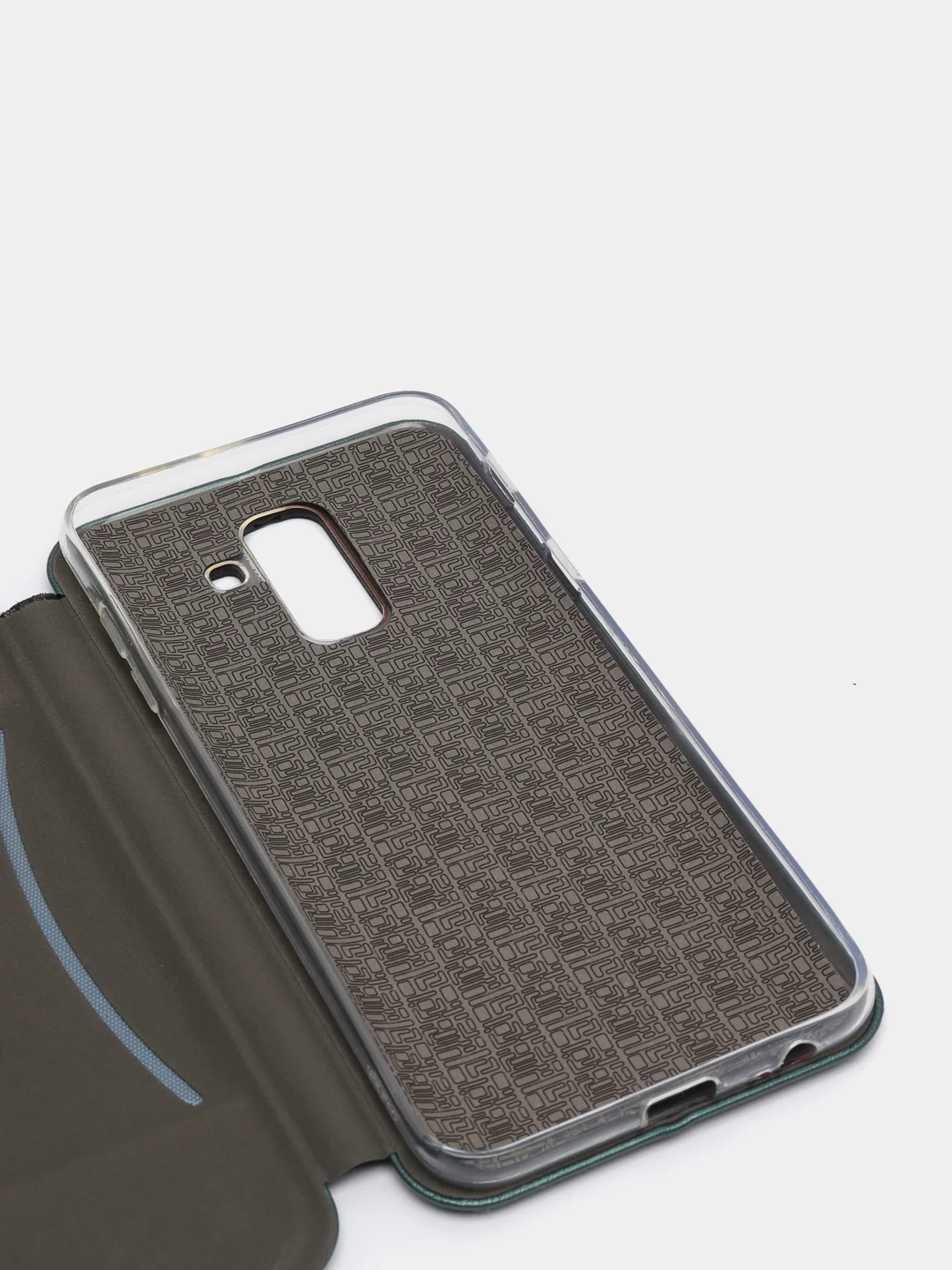 Зеленый чехол книжка Samsung Galaxy A6 Plus 2018 / J8 2018