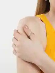 Серебряный кольцо с крестиком из фианитов, Xuping