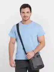 Серый мужская сумка через плечо барсетка