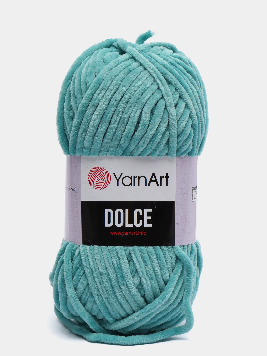 Бирюзовый пряжа плюшевая YarnArt Dolce (ЯрнАрт Дольче)
