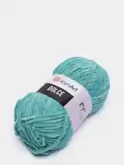Бирюзовый пряжа плюшевая YarnArt Dolce (ЯрнАрт Дольче)