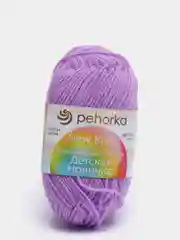 Сиреневый пряжа Пехорка Детская новинка, акрил, 50 г, 200 м