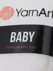 Белый пряжа YarnArt "Baby", 50г, 150м, 100% акрил