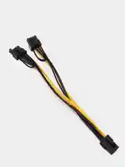 Разветвитель для блоков питания PCI-E 6 pin 6pin к Dual 2x6 + 2 pin (6pin/8pin)