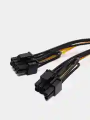 Разветвитель для блоков питания PCI-E 6 pin 6pin к Dual 2x6 + 2 pin (6pin/8pin)