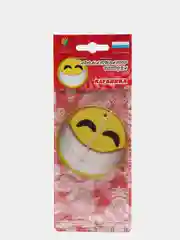 Розовый картонные ароматизаторы "Смайлы"