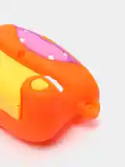 Оранжевый чехол для наушников Airpods 3 с карабином
