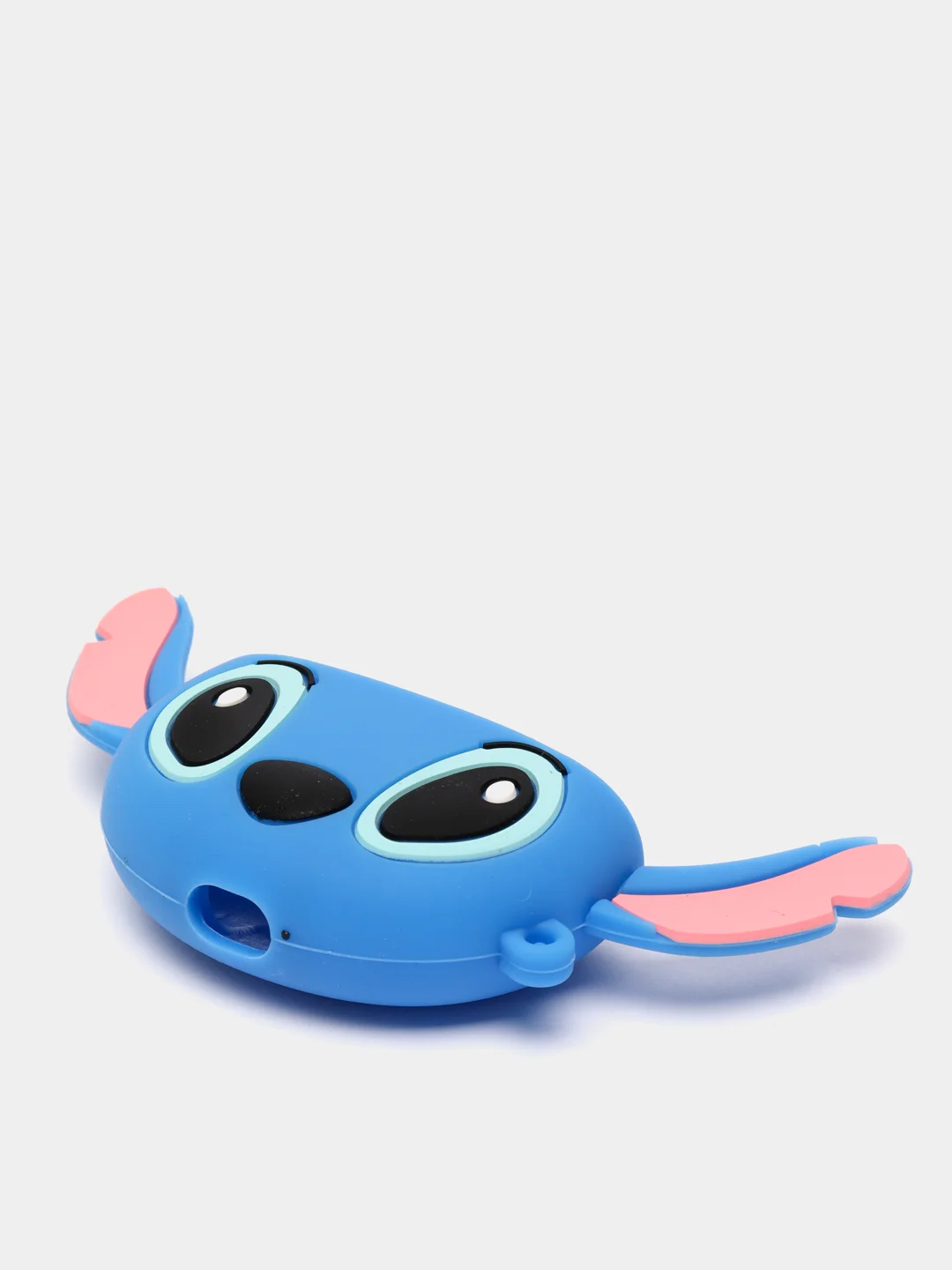 Голубой чехол для наушников Airpods 3 с карабином