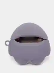 Серый чехол для наушников Airpods 3 с карабином