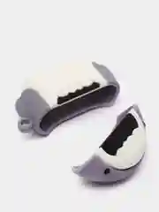 Серый чехол для наушников Airpods 3 с карабином