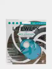 Диск алмазный сегментный, по бетону кирпичу камню, LiteWerk (125-230)