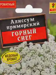 Семена Алиссум приморский "Горный снег" набор 1, 3, 5 уп