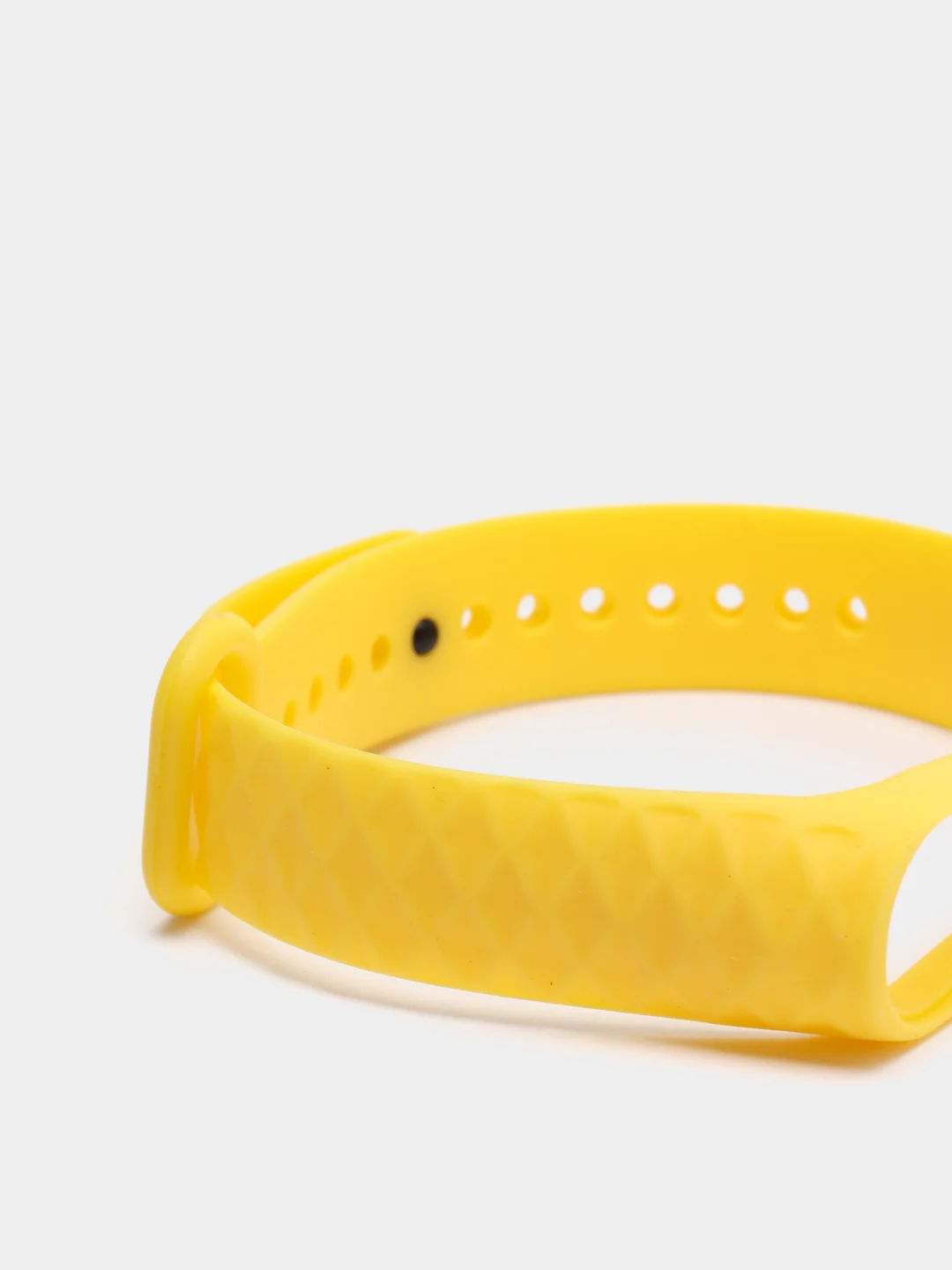 Желтый ремешок силиконовый для Xiaomi Mi Band 3, Mi Band 4 (Ми Банд 3, 4), рифленый
