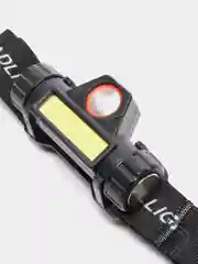 Желтый фонарь налобный cо встроенным аккумулятором и зарядом от USB, регулировкой угла свечения
