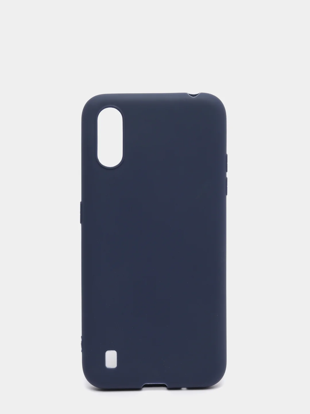 Темно-синий чехол Samsung Galaxy A01 / M01 / Самсунг Галакси А01 / М01 силиконовый цветной матовый