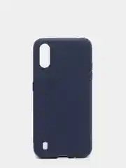 Темно-синий чехол Samsung Galaxy A01 / M01 / Самсунг Галакси А01 / М01 силиконовый цветной матовый