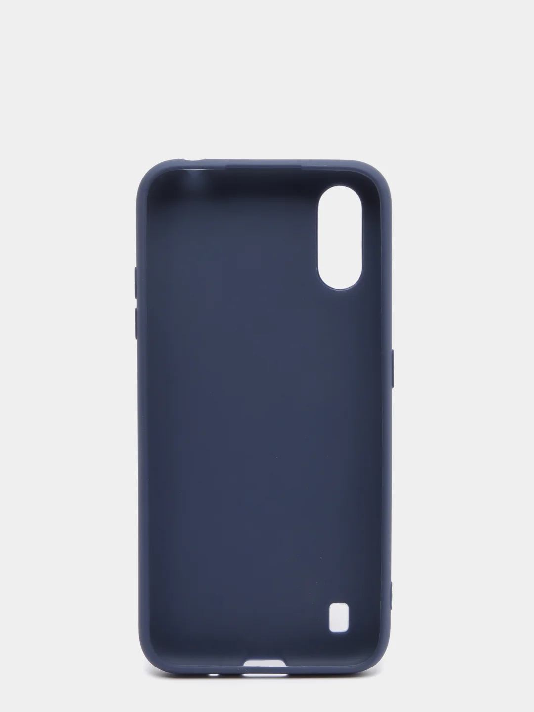 Темно-синий чехол Samsung Galaxy A01 / M01 / Самсунг Галакси А01 / М01 силиконовый цветной матовый