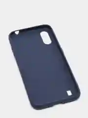 Темно-синий чехол Samsung Galaxy A01 / M01 / Самсунг Галакси А01 / М01 силиконовый цветной матовый