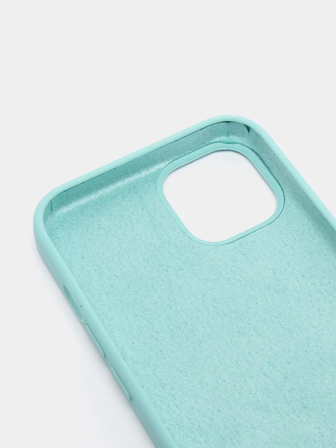 Бирюзовый чехол Silicone Case для iPhone 13 с закрытым низом