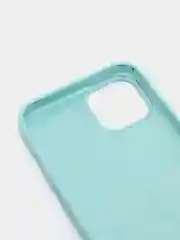 Бирюзовый чехол Silicone Case для iPhone 13 с закрытым низом