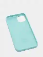 Бирюзовый чехол Silicone Case для iPhone 13 с закрытым низом