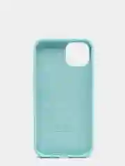 Бирюзовый чехол Silicone Case для iPhone 13 с закрытым низом