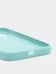 Бирюзовый чехол Silicone Case для iPhone 13 с закрытым низом