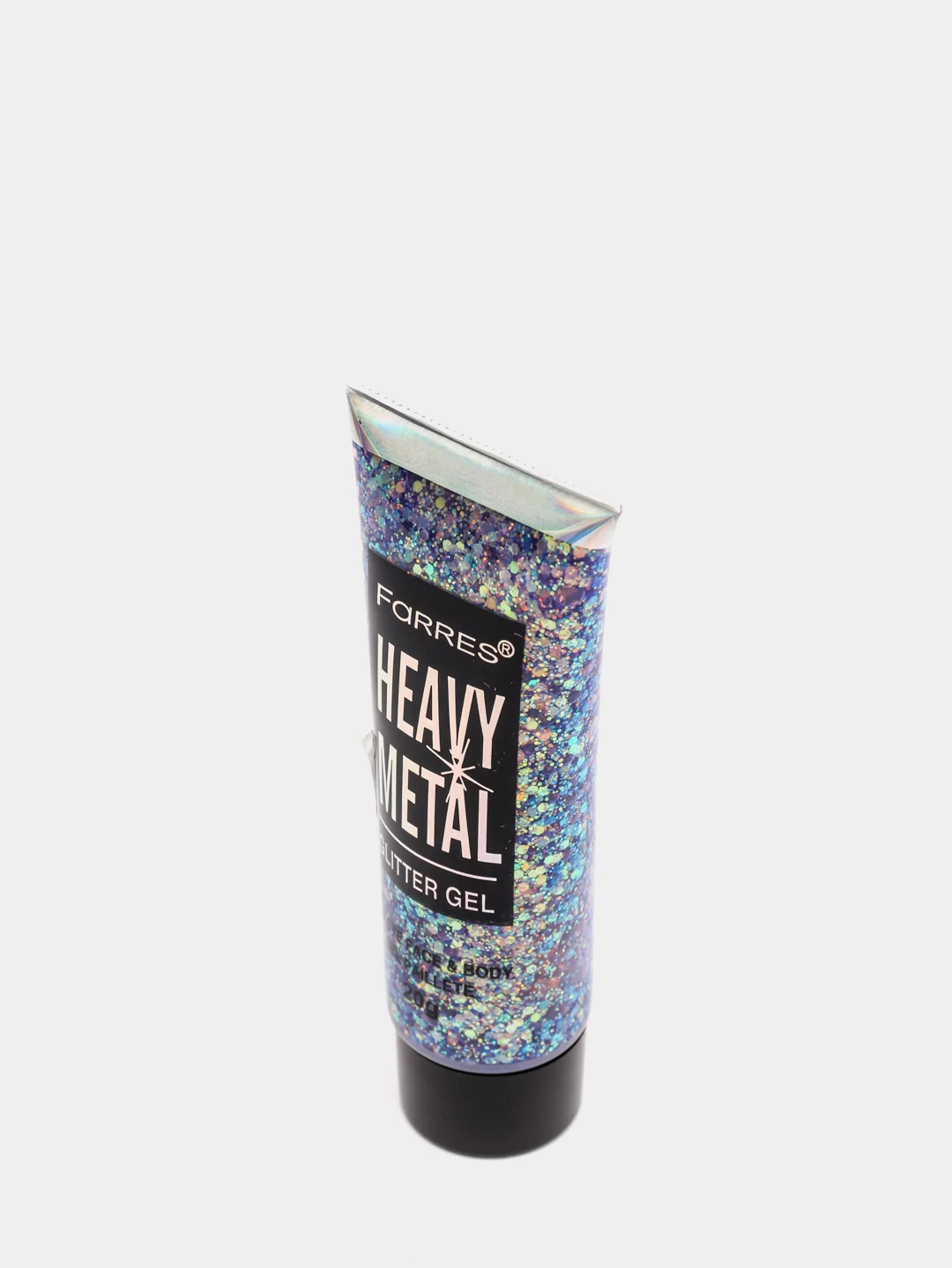 Фиолетовый глиттер - гель для лица и тела Farres Heavy Metal Glitter Gel