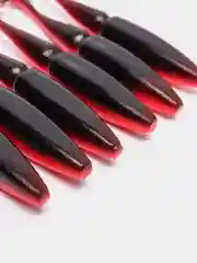 Красный приманка мягкая Sawamura OneUp Shad 4 дюйма